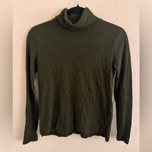 Madewell Fitted Green Long Sleeve Tee